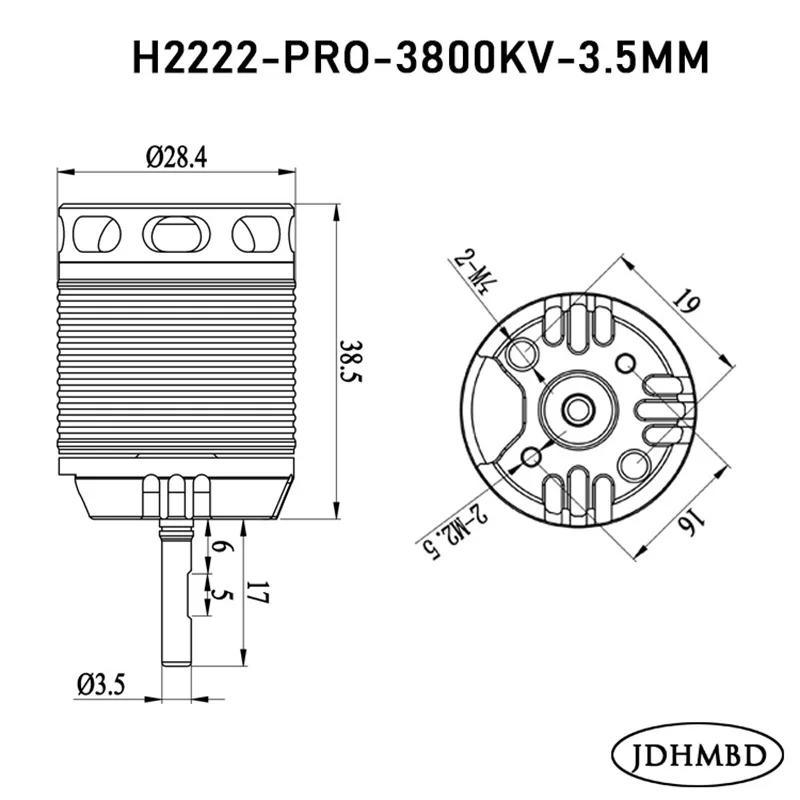 JDHMBD Brushless Motor for 500 - огляд і ціна 6S Lipo Battery 22.2V 5000Mah