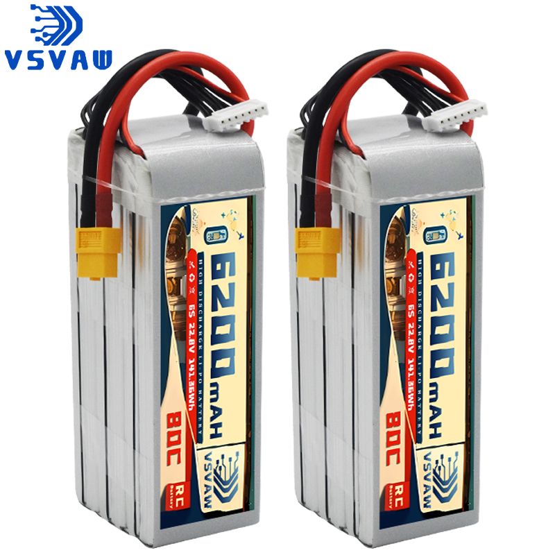 Upgraded VSVAW 6S 22.8V 80C/16 - огляд і ціна 6S Lipo Battery 22.2V 5000Mah