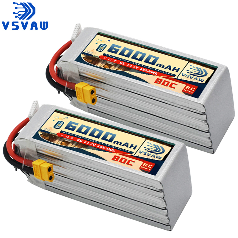 VSVAW 6S Lipo Battery 6000mAh  - огляд і ціна 6S Lipo Battery 22.2V 5000Mah